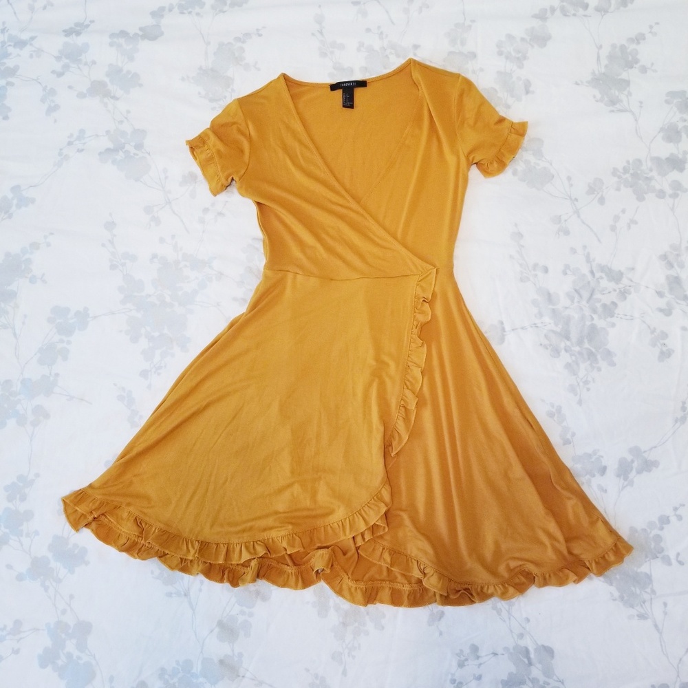 Cotton wrap dress